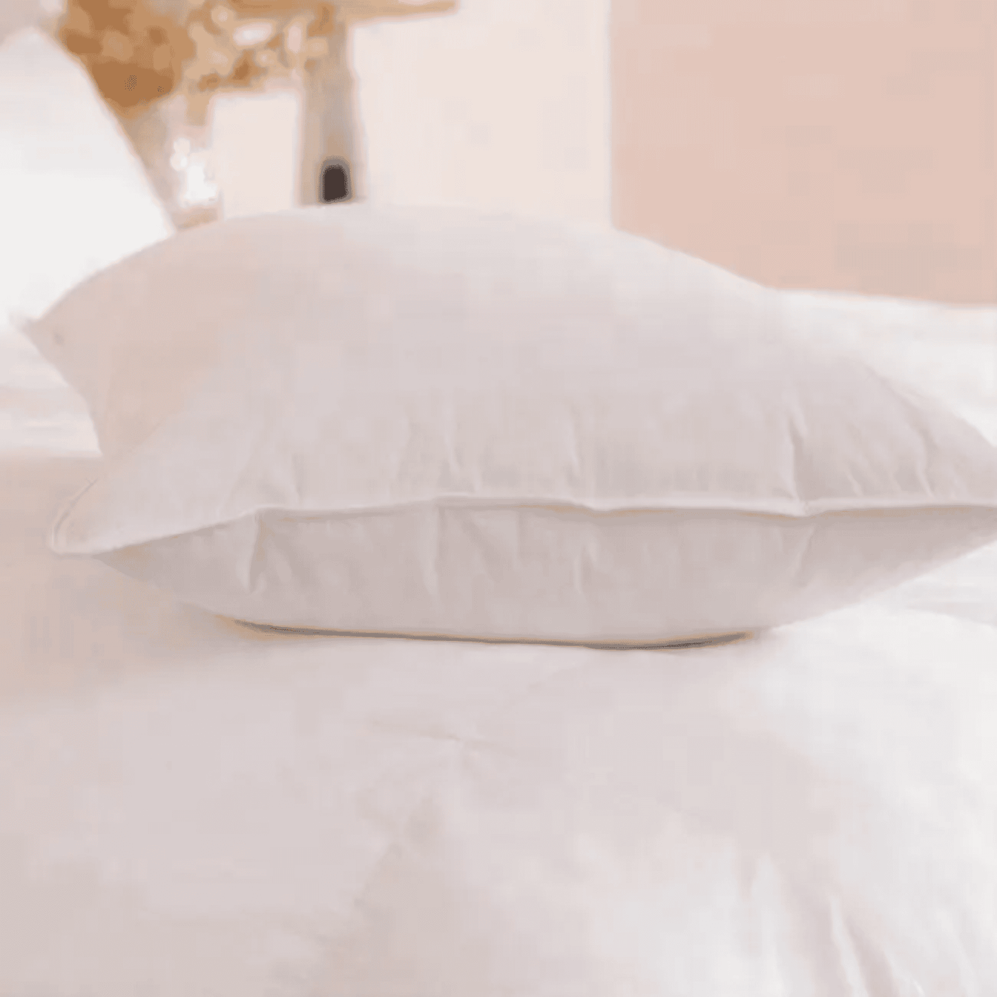 PREMIUM PILLOW CASES, SOLID WHITE PLAIN, ENVELOPE AND ZIPPER STYLE, {250 THREAD COUNT, 60% COTTON 40% POLYESTER}