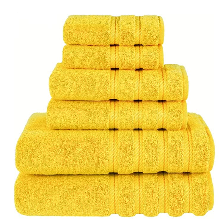 COTTONYUMBRELLA HOTEL STANDARD TOWELS SUPER ABSORBENT SUPER SOFT 6 PCS SET