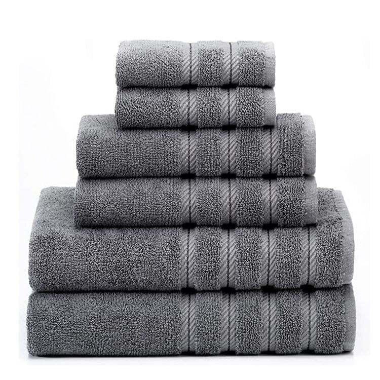 COTTONYUMBRELLA HOTEL STANDARD TOWELS SUPER ABSORBENT SUPER SOFT 6 PCS SET