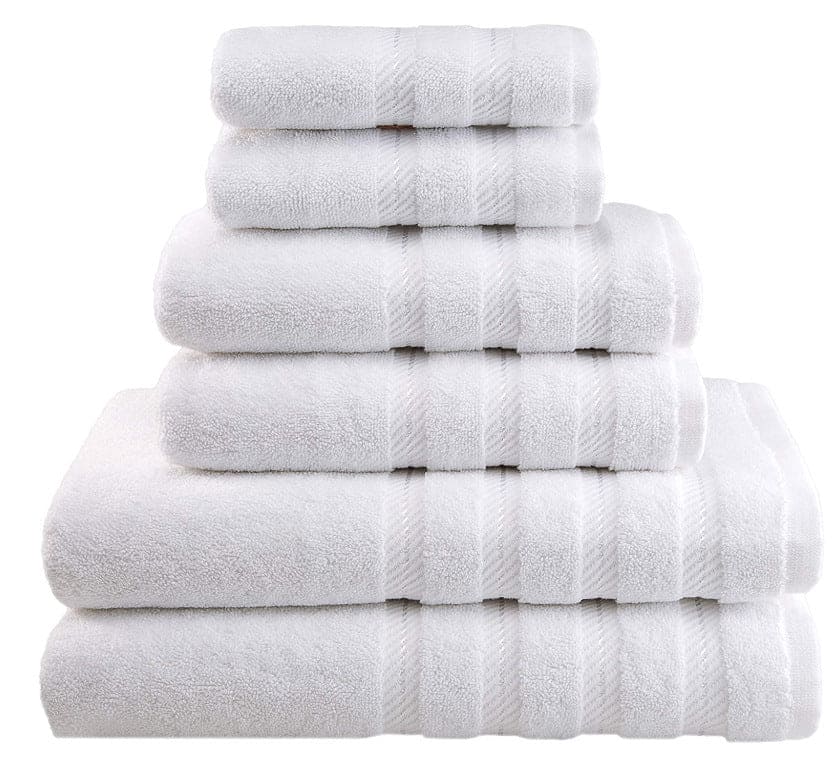 COTTONYUMBRELLA HOTEL STANDARD TOWELS SUPER ABSORBENT SUPER SOFT 6 PCS SET