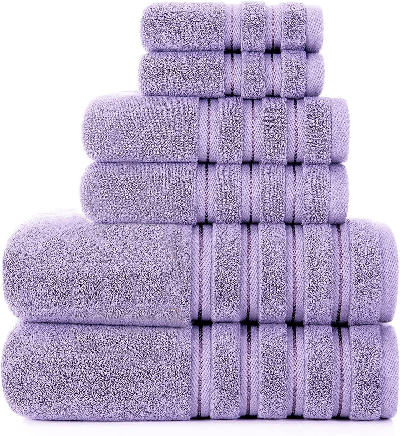 COTTONYUMBRELLA HOTEL STANDARD TOWELS SUPER ABSORBENT SUPER SOFT 6 PCS SET